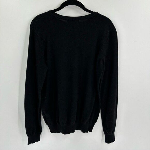 Women's Primark Christmas Snow Whot with Bells Sweater Black Medium - Picture 2 of 7